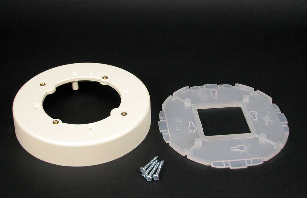 Wiremold 2337A 1 Inch Ivory NonMetallic 1Channel Raceway Round Box