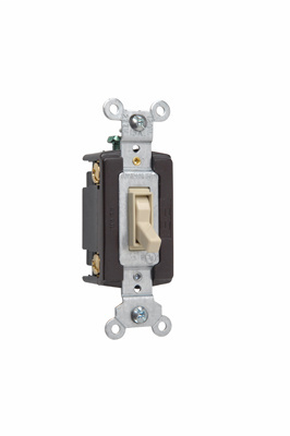 Pass & Seymour 664-IG 15 Amp 120 VAC 4-Way Ivory Thermoplastic Screw Mounting Grounding Toggle Switch Pass & Seymour 664-IG 15 Amp 120 VAC 4-Way Ivory Thermoplastic Screw Mounting Grounding Toggle Switch