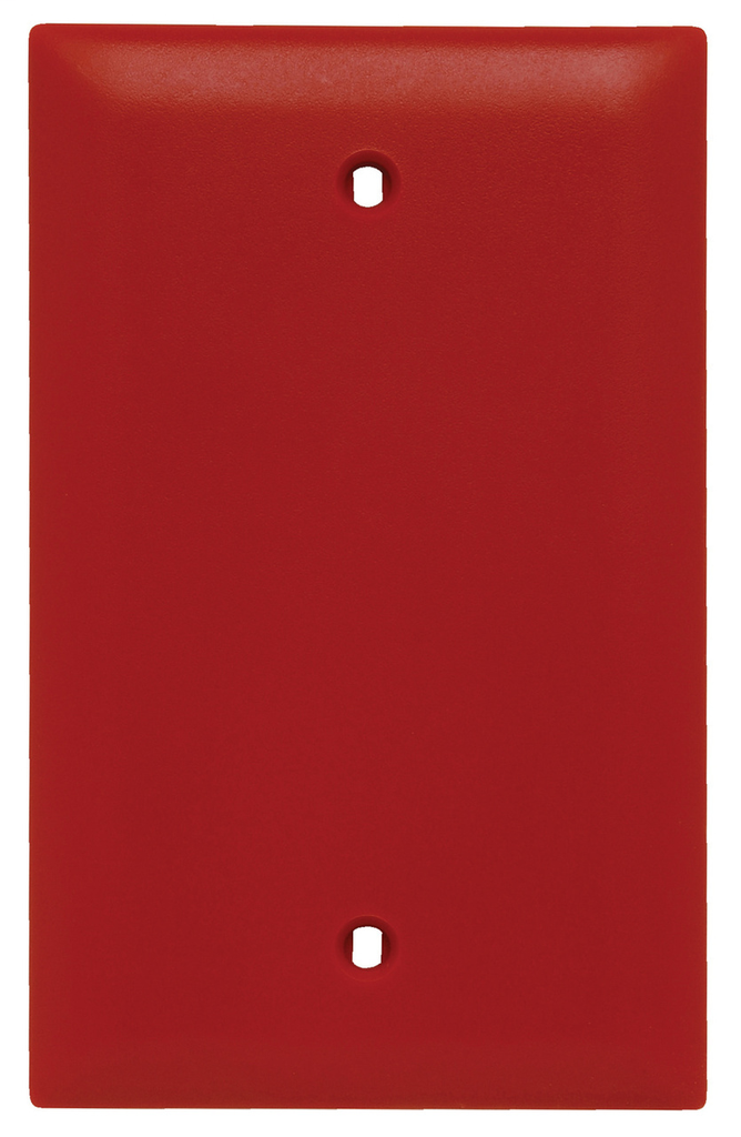 Pass & Seymour TP13-RED 1-Gang Blank Red Nylon Standard Unbreakable Wallplate Pass & Seymour TP13-RED 1-Gang Blank Red Nylon Standard Unbreakable Wallplate