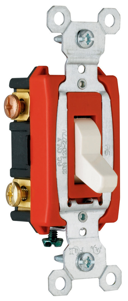 Pass & Seymour CSB20AC3-LA 20 Amp 120/277 VAC 3-Way Light Almond Glass Reinforced Nylon Screw Mounting Toggle Switch Pass & Seymour CSB20AC3-LA 20 Amp 120/277 VAC 3-Way Light Almond Glass Reinforced Nylon Screw Mounting Toggle Switch