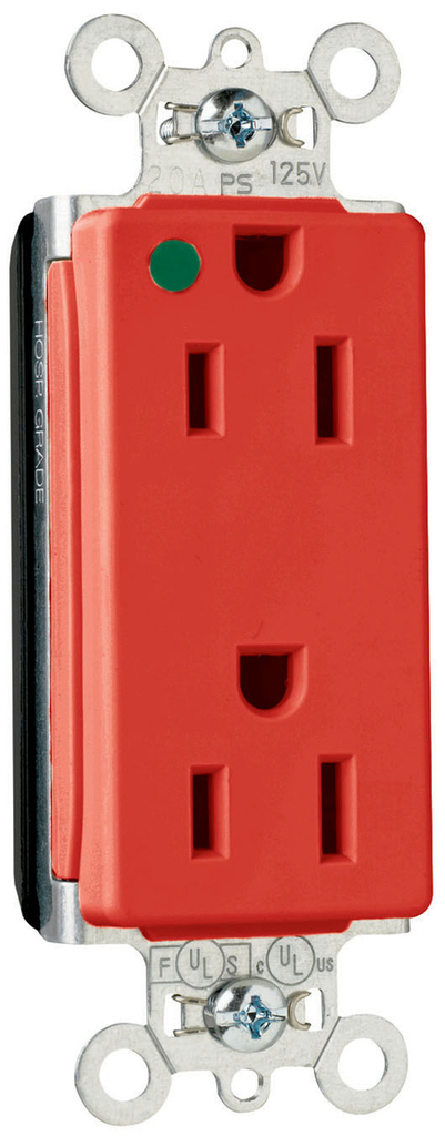 PT DUP DECO HG 15A/125V RED PT DUP DECO HG 15A/125V RED
