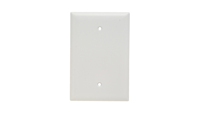 Pass & Seymour SPO13-W 1-Gang Blank White Smooth Thermoset Plastic Jumbo Wallplate Pass & Seymour SPO13-W 1-Gang Blank White Smooth Thermoset Plastic Jumbo Wallplate