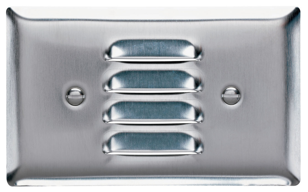 Pass & Seymour SS760-W 1-Gang Horizontal Louver White Painted Smooth Brushed Stainless Steel Standard Wallplate Pass & Seymour SS760-W 1-Gang Horizontal Louver White Painted Smooth Brushed Stainless Steel Standard Wallplate