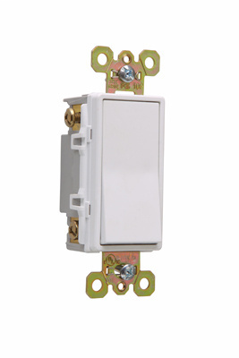 Pass & Seymour 2624-W 20 Amp 120/277 VAC 4-Way White Polycarbonate Screw Mounting Rocker Decorator Switch Pass & Seymour 2624-W 20 Amp 120/277 VAC 4-Way White Polycarbonate Screw Mounting Rocker Decorator Switch