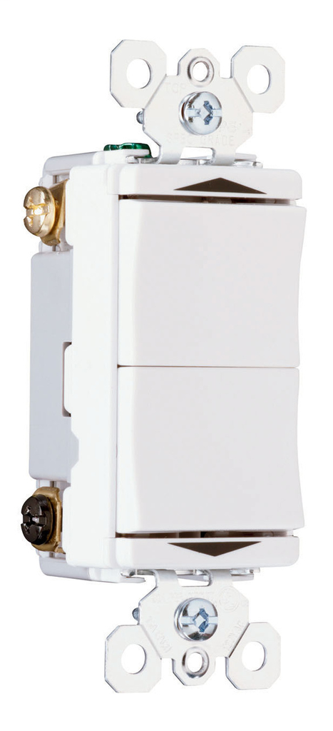 Pass & Seymour TM811-DTMOI 15 Amp 120 VAC Ivory Polycarbonate Double Throw Center Off Momentary Contact Switch Pass & Seymour TM811-DTMOI 15 Amp 120 VAC Ivory Polycarbonate Double Throw Center Off Momentary Contact Switch