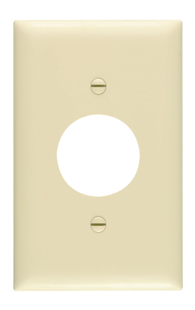Pass & Seymour TP7-I 1-Gang 1-Single Receptacle Ivory Nylon Standard Unbreakable Wallplate Pass & Seymour TP7-I 1-Gang 1-Single Receptacle Ivory Nylon Standard Unbreakable Wallplate