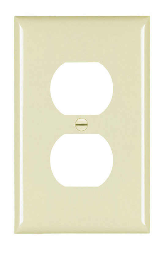 Pass & Seymour TPJ8-I 1-Gang 1-Duplex Receptacle Ivory Nylon Jumbo Unbreakable Wallplate Pass & Seymour TPJ8-I 1-Gang 1-Duplex Receptacle Ivory Nylon Jumbo Unbreakable Wallplate