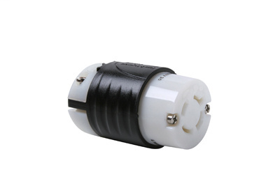 Pass & Seymour L1620-C 20 Amp 480 VAC 3-Phase 3-Pole 4-Wire L16-20R Black and White Nylon Locking Connector Pass & Seymour L1620-C 20 Amp 480 VAC 3-Phase 3-Pole 4-Wire L16-20R Black and White Nylon Locking Connector