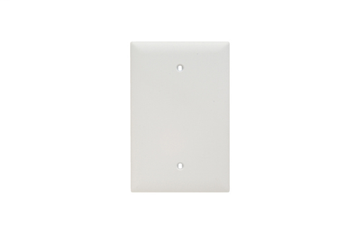 Blank Plates, Box Mounted, One Gang, White