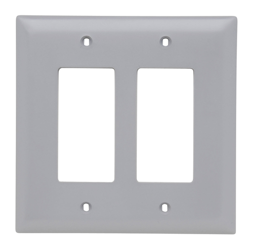 Decorator Openings, Two Gang, Gray