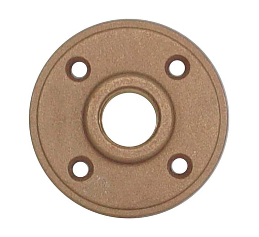 1-1/2" Threaded Cast Bronze Floor Flange, FNPT