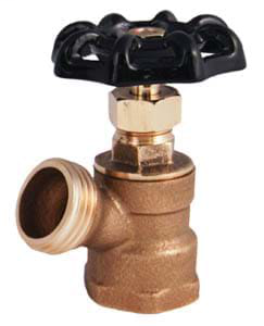 1/2" T-522 Brass Brass Boiler Drain Valve