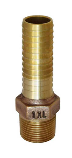 1" Extra Long Cast Bronze Insert x MNPT Adapter