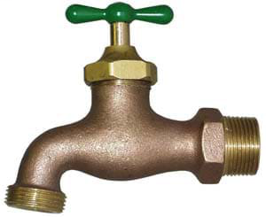 1" T-531HP No Lead Heavy Pattern BrassPattern Brass Hose Bibb