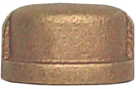2" Threaded Cast Bronze Cap, FNPT x FNPT