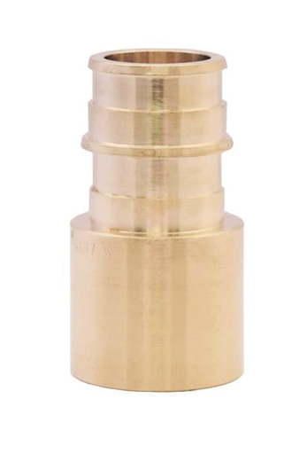 1-1/4" No Lead Forged Brass Cold Expansion (F 1960) PEX x Sweat Adapter