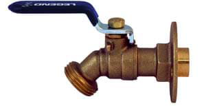 1/2 S-541FL 1/4 Turn Brass Flanged Ball Valve Sillcock