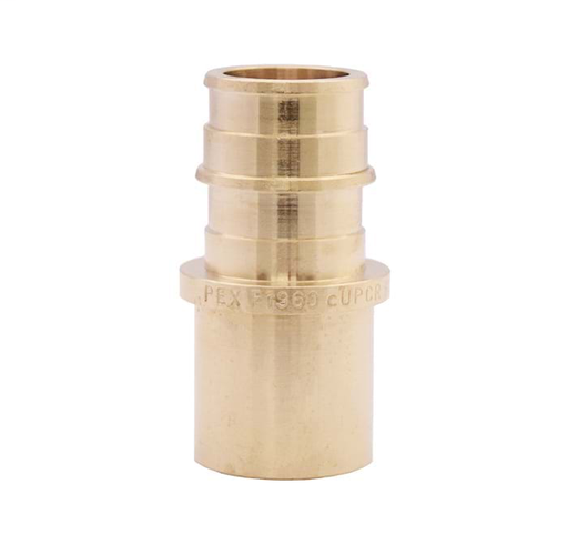 1/2" No Lead Forged Brass Cold Expansion (F 1960) PEX x Fitting Adapter
