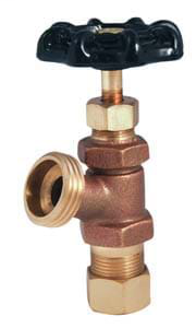 1/2" T-523 No Lead Compression (OD) Boiler Drain Valve