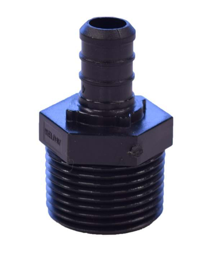 1/2" x 3/4" PEX x MNPT Adapter Plastic Fitting