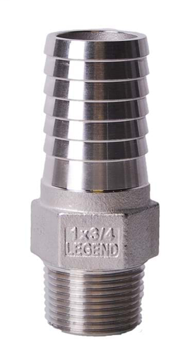 1/2" .304 Stainless Steel Insert x MNPT Adapter