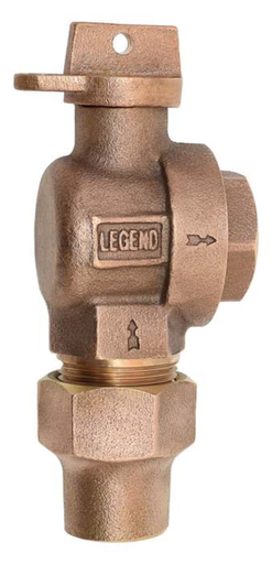 1"T-5201NL No Lead Bronze FNPT x Flare Ball Type 1/4 Turn Angle Meter Valve