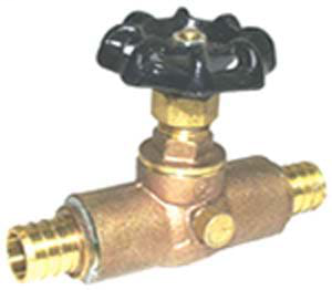 3/4 S-511P No Lead Brass Stop & Waste Valve with PEX ends