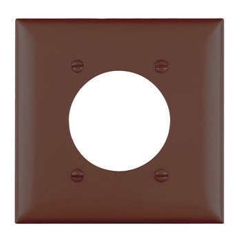 Pass & Seymour TP703 2-Gang 1-Power Outlet Receptacle Brown Nylon Standard Unbreakable Wallplate Pass & Seymour TP703 2-Gang 1-Power Outlet Receptacle Brown Nylon Standard Unbreakable Wallplate