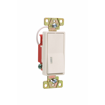 Pilot Lighted Decorator Switch, Light Almond