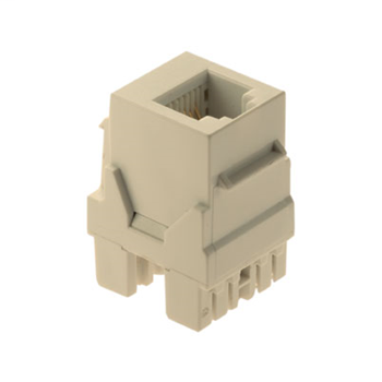 WP3425-LA - 6P6C Keystone Connector, Light Almond