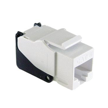 Snap & Go Cat 6 Keystone Connector, White