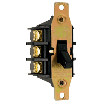Product image for Pass & Seymour 7843 Three pole, Three phase Switch, 20 Horsepower Mid-size. 40 amps, 600 Vs.