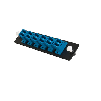 Q-Series™ 12-Strand LC Duplex Zirconia Insert SM, Blue LC Adapter Panel