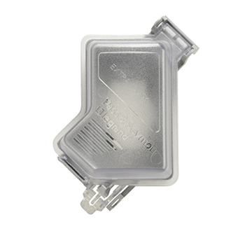 Product image for Legrand Pass & Seymour WIUCED10SC 1 Gang Shallow Extra Heavy-Duty While-In-Use Gray/Clear Device Box Cover
