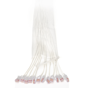 3ft EZ Patch™ Flat Pack Reduced Diameter Cat6, (12 Pack) - White