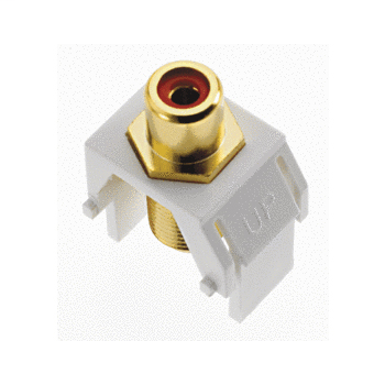 Red RCA to F-Connector, White