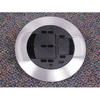 AMD8 Communications Poke-Thru Device Finish Flange and Slide Holder Assembly
