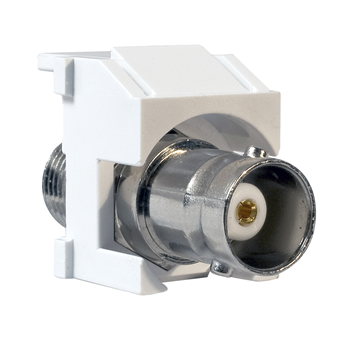 Keystone BNC-to-BNC Connector, White