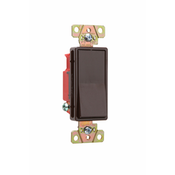 Pass & Seymour 2621 20 Amp 120/277 VAC 1-Pole Brown Polycarbonate Screw Mounting Rocker Decorator Switch Pass & Seymour 2621 20 Amp 120/277 VAC 1-Pole Brown Polycarbonate Screw Mounting Rocker Decorator Switch