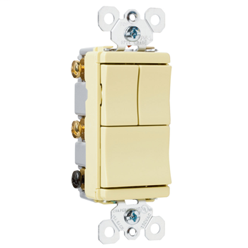 TradeMaster Decorator Combination Switch, Brown