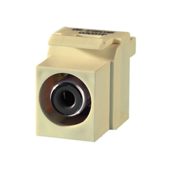 Product image for KEYSTONE RCA BLACK FEED THRU LA (M10)