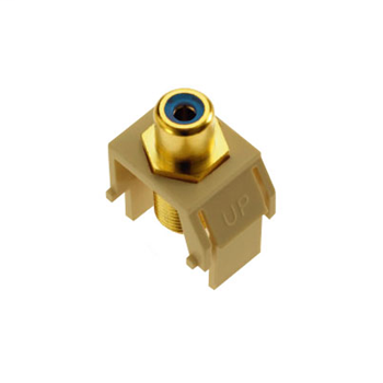 Product image for OnQ WP3464IV BLUE RCA TO F-CONNECTO