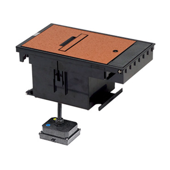 Outdoor Ground Box 2-Gang, 20A Duplex Receptacles, Brown