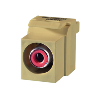 Product image for KEYSTONE RCA RED FEED THRU IV (M10)