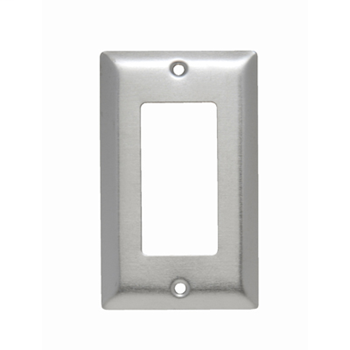 Pass & Seymour SSO26 1-Gang 1-Decorator Smooth Brushed Stainless Steel Jumbo Wallplate Pass & Seymour SSO26 1-Gang 1-Decorator Smooth Brushed Stainless Steel Jumbo Wallplate