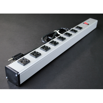 Plug-In Outlet Center Unit / 120V/15A/24" long/8 O/L /lighted switch/15' cord