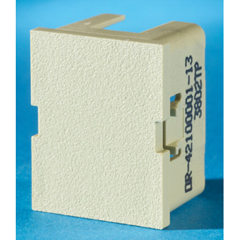 Product image for Ortronics OR-42100002-13 Electrical Ivory Blank Jack Module