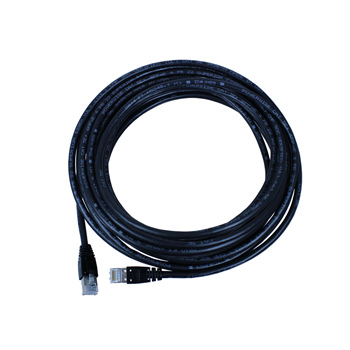 PowerWise Cat5E solid cord Plenum, double ended 70ft, black