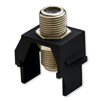 Mayer-DDS-Non-Recessed Nickel F-Connector, Black-1