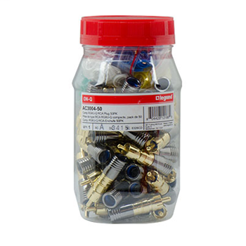 Product image for OnQ AC300450 COMP GOLD RG6U-Q RCA P